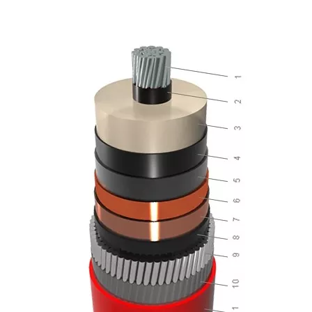 NA2XSR(AL)Y-1 πυρήνα AL XLPE PVC με θωράκιση AWA